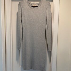 Michael Kors Silver Long Sleeve Dress
